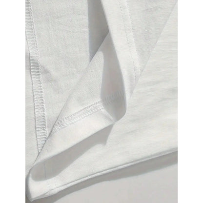 Hochwertiges Oversize-T-Shirt aus Baumwolle für Herren – Kurzarm-Freizeit-T-Shirt - So ist Leben