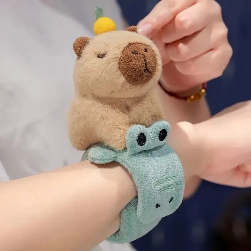 Capybara Plüschtier Anhänger Capybara Plüschtier Schlüsselanhänger Kawaii Tasche Schlüsselanhänger Niedlicher Hund Katze Puppen Autodekoration Weihnachtsgeschenk So ist Leben
