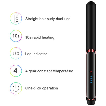 Professioneller Haarglätter aus Keramik, ionisches, schnelles Aufheizen, flaches Haar, Negativ-Ionen-Eisen, LCD-Display, Haarglätter So ist Leben