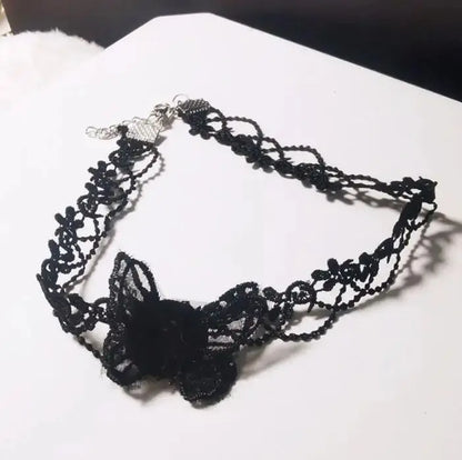Anhänger weiße Spitzenkragen-Halskette für Frauen und Mädchen, dunkler Loli-Stil, Halloween-Schmuck - So ist Leben