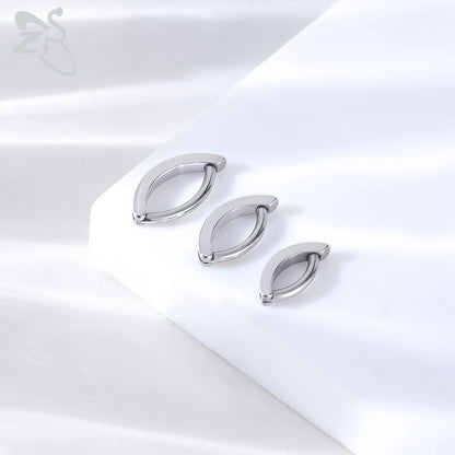 ZS 1 PC 14G/16G Edelstahl Clicker Bauchnabel Ring Frauen Gold Farbe Reverse gebogene Nabel Barbell Körper Schmuck 8/10/12 MM So ist Leben
