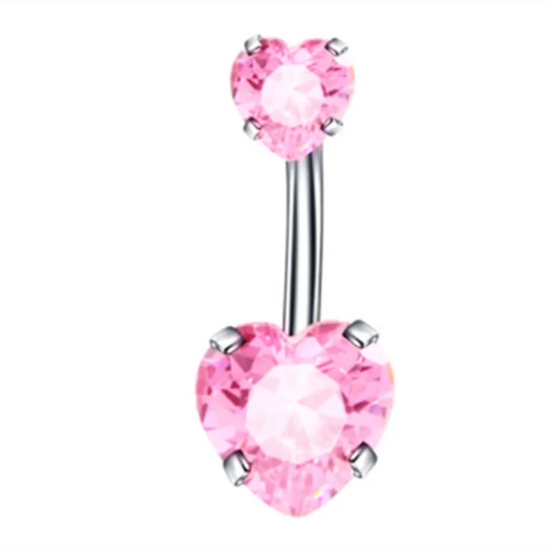 Herzförmiger Nabelring Ornament Wassertropfen 14G Bauchnabelpiercing Langhantel Anhänger Bauch Nombril Piercing Damenschmuck So ist Leben