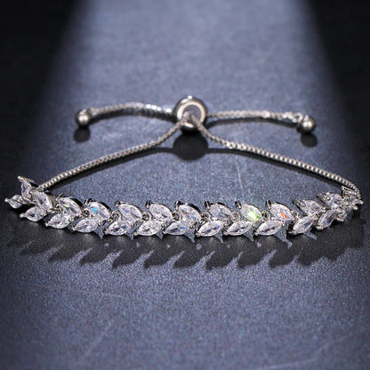 Zwei Größe Neue Design Luxus AAA Zirkon Olivenzweig Ohrringe und Anhänger Schmuck Sets Für Mode Frauen Hochzeit Schmuck Set AS128 So ist Leben