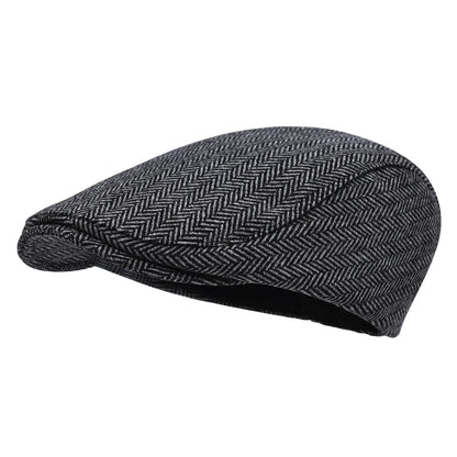 STARANCE Herren Flat Cap Wool Tweed Driving Irish Gatsby Cabbie Golf Vintage Newsboy Hat So ist Leben