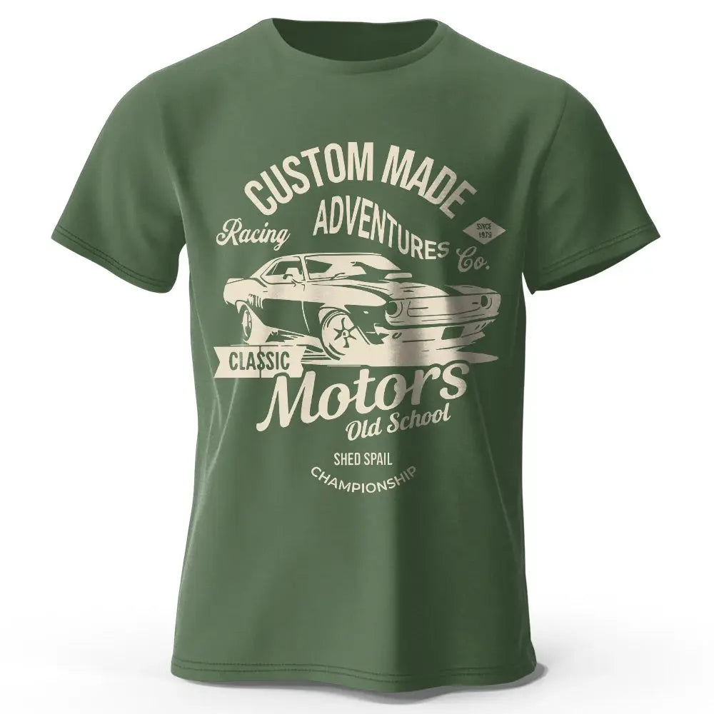 Motors Vintage Old School T-Shirt mit Grafikdruck - So ist Leben