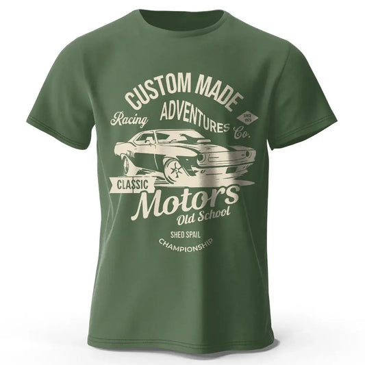 Motors Vintage Old School T-Shirt mit Grafikdruck - So ist Leben