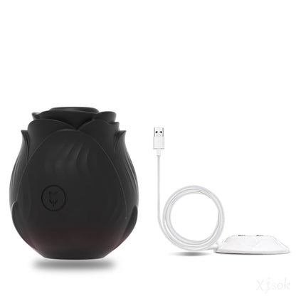 Leistungsstarker Saugvibrator für Frauen, Vakuum-Klitoris-Stimulator, weibliche Oral-Nippel, Klitoris-Sauger, vibrierender Sex für Erwachsene, Rose-Spielzeug So ist Leben