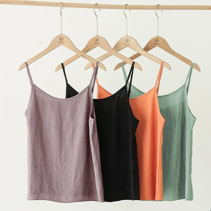 Sommer frauen Weste Leinen Rundhals V-ausschnitt Sexy Einfarbig Casual Bequeme Tank Top hübsch Siguroji ropa de mujer, 321301 WTY So ist Leben