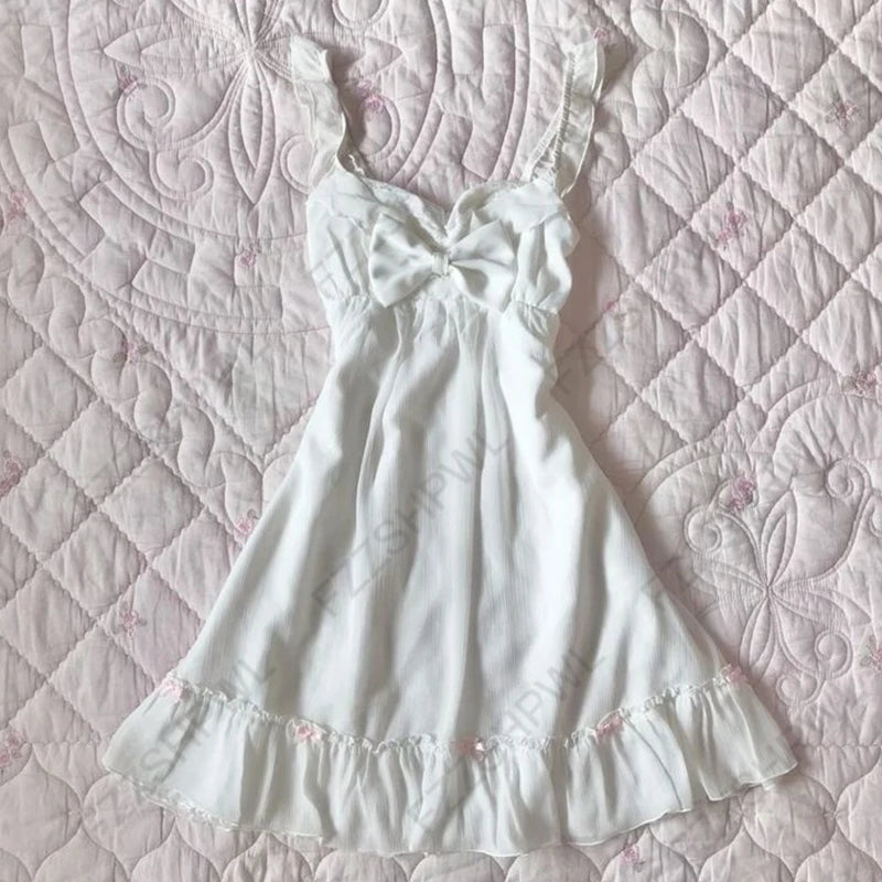Y2k gotische ästhetische Punk-Spitze Frauen Kleid schickes Muster drucken Emo Mädchen Vintage Harajuku Streetwear Hip Hop Rock sexy schlankes Kleid So ist Leben