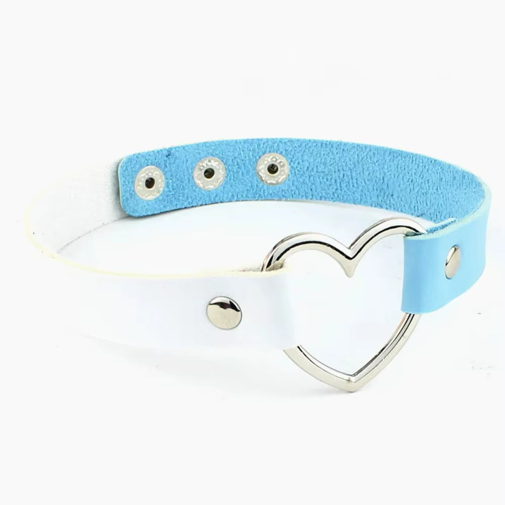 Punk Choker mit Herzdetail für kreative Persönlichkeiten So ist Leben