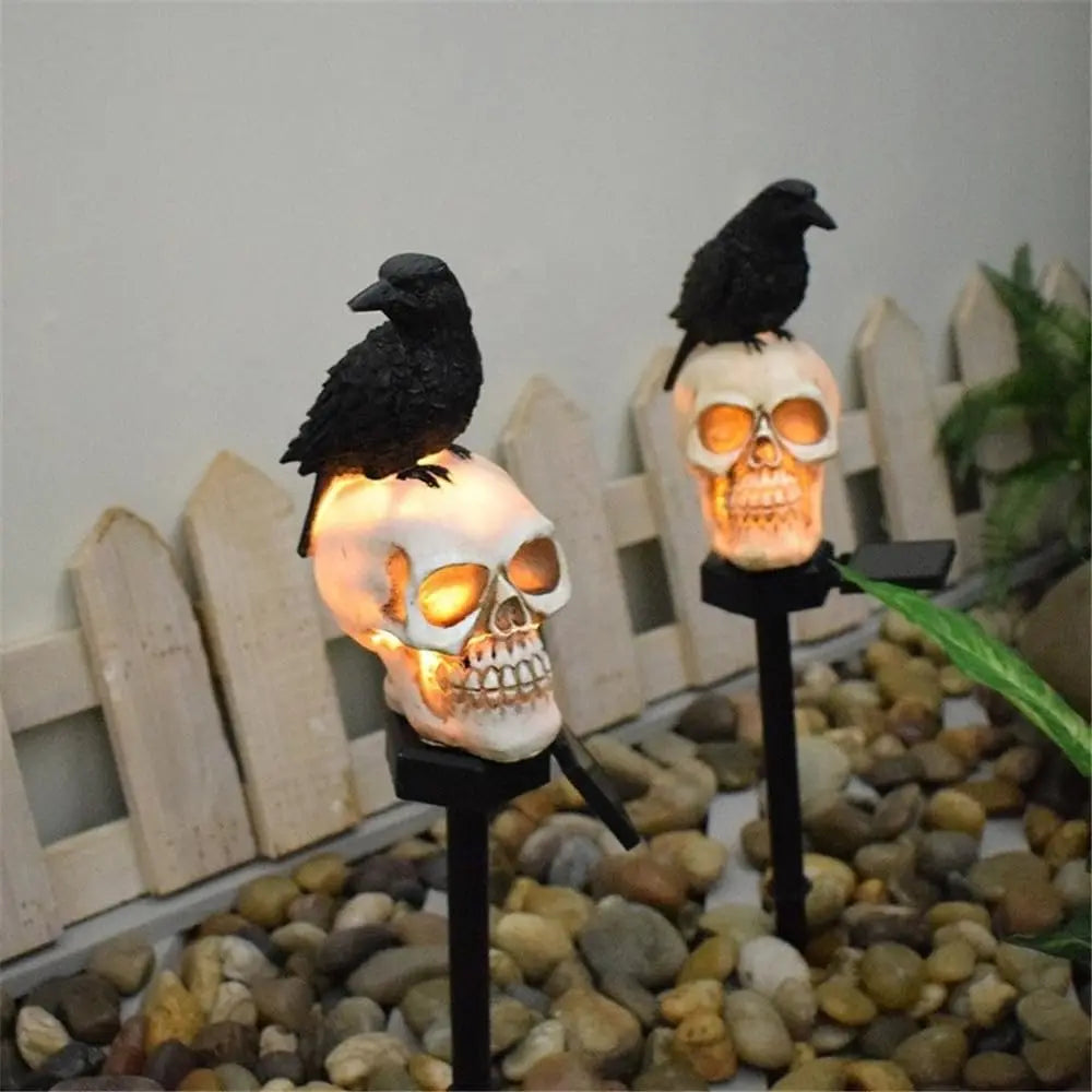 Halloween Outdoor Licht Skelett Geist Horror Grimasse Party Dekor für Innenhof Home Holiday Beleuchtung Garten Dekoration So ist Leben