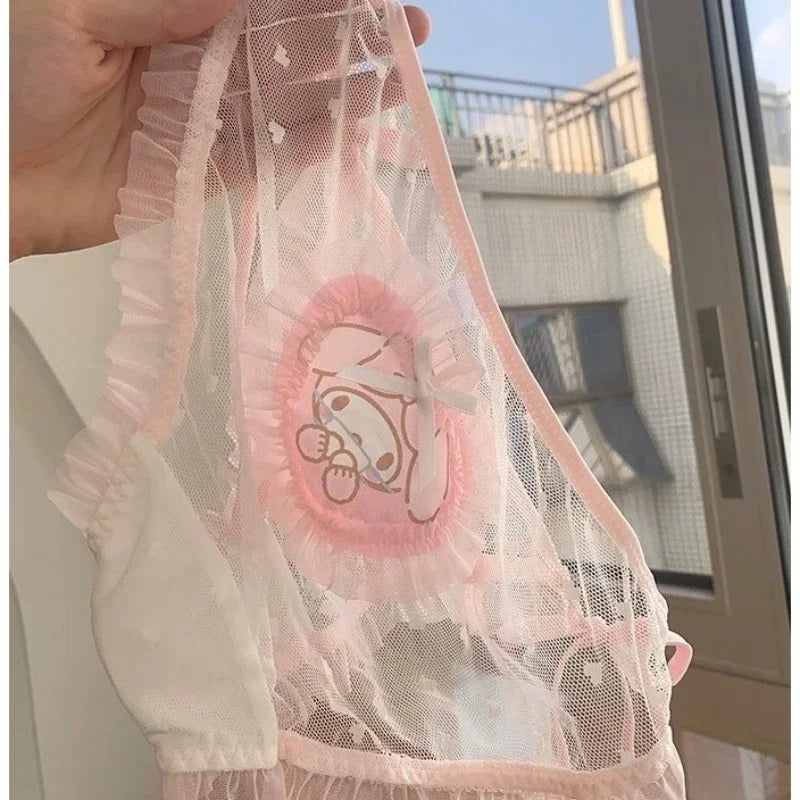 Süße Sanrio * Paar Stil * sentimentale Mesh Strap Slips Cartoon Kuromi meine Melodie Cinna moroll modische Paar Unterwäsche So ist Leben