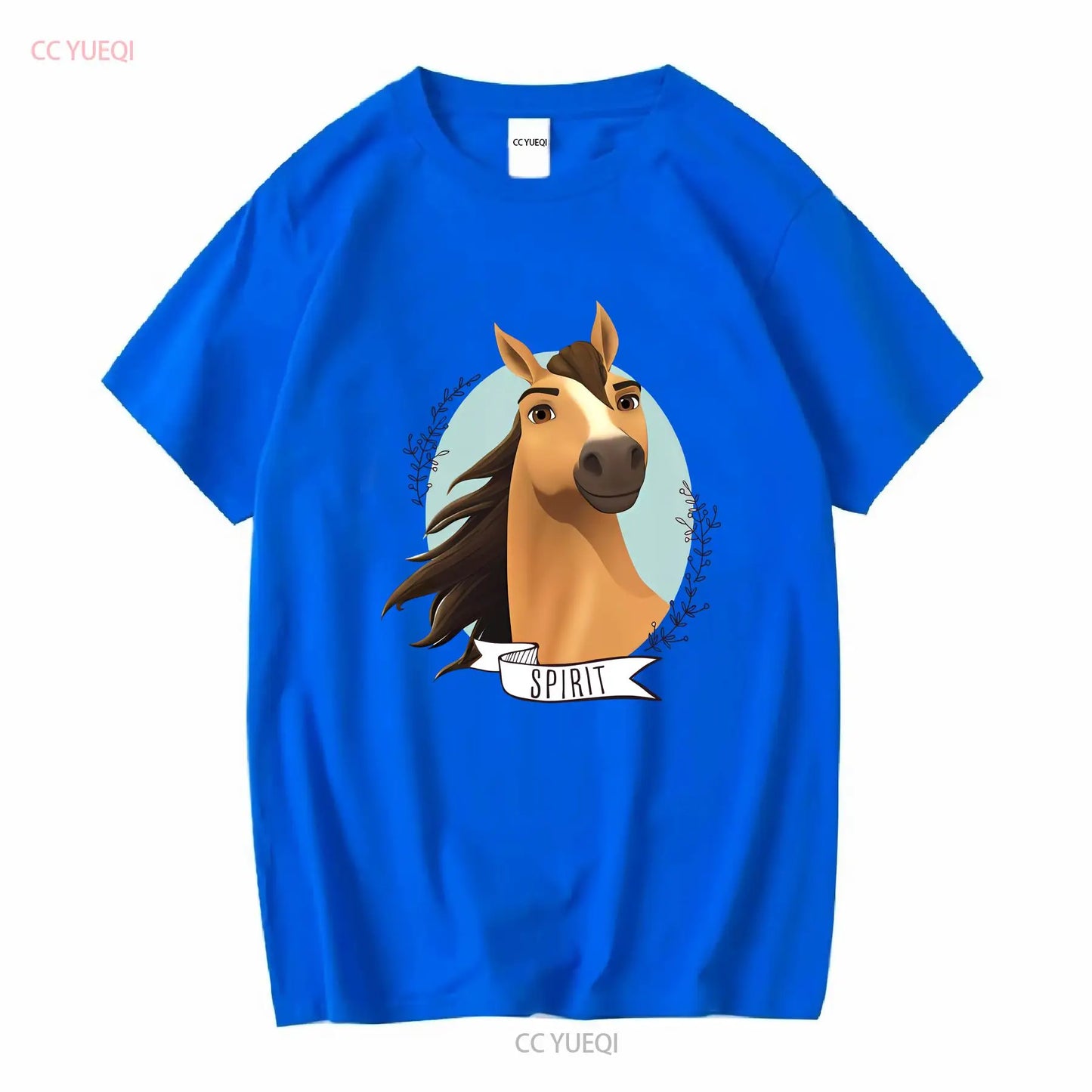 Spirit Wild Horse Kinder-T-Shirt mit langen oder kurzen Ärmeln, Vintage-Waschung, Grafik, Unisex-Mode, vielseitig, bequem So ist Leben
