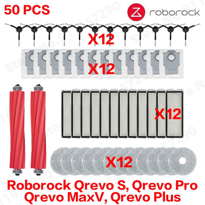 Roborock Qrevo S, Qrevo Pro, Qrevo MaxV, Qrevo Plus Staubsaugerteile Hauptwalze Seitenbürste Filter Mopp Pad Stoff Staubbeutel So ist Leben