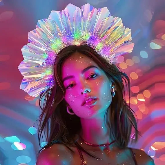 Bühne Party Leistung dekorative Stirnband Laser leuchtende Stirnband Mädchen Frauen Kopfbedeckung Haar Styling Werkzeuge Zubehör So ist Leben