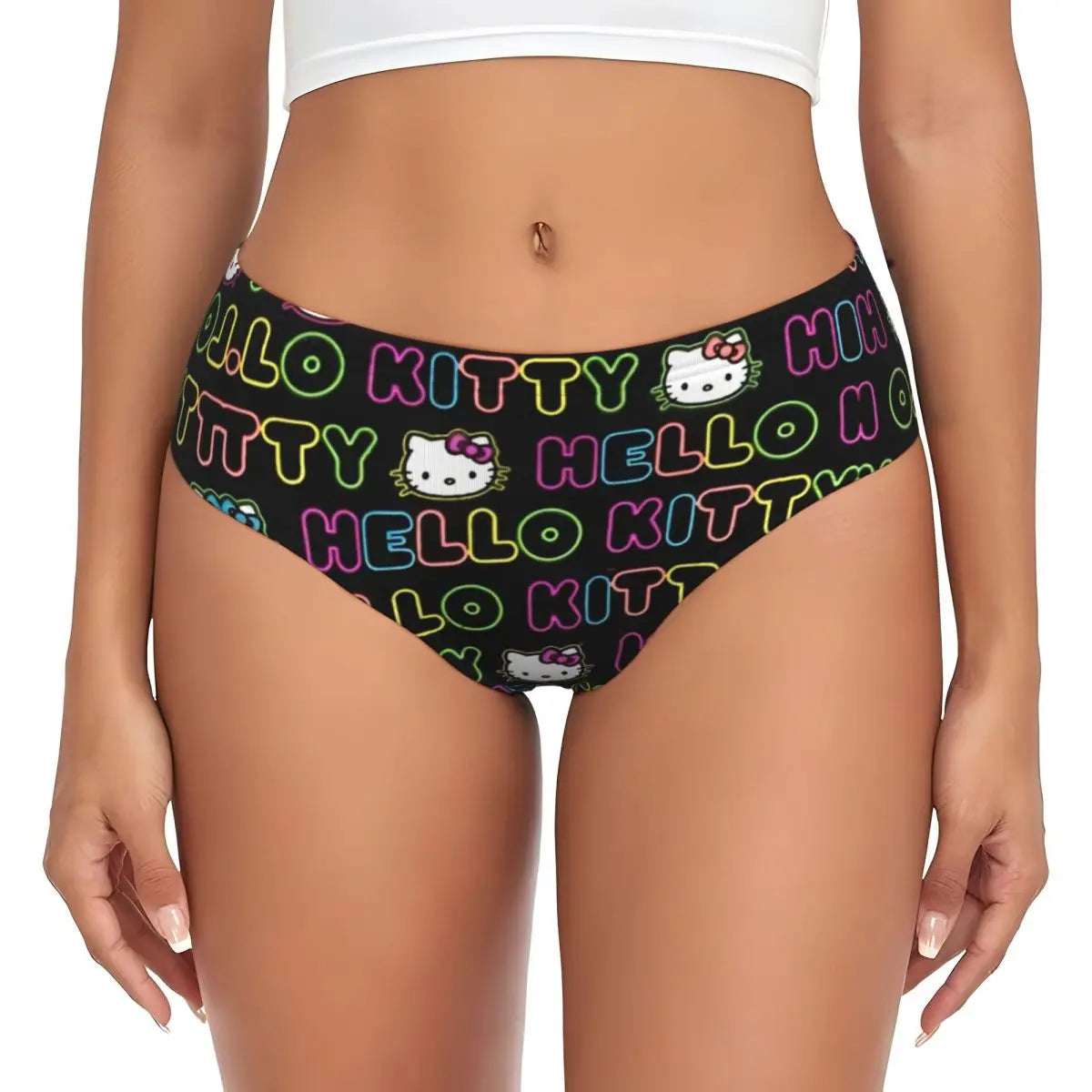 Hello‑Kitty Slip mit mittelhoher Form im Sanrio Stil