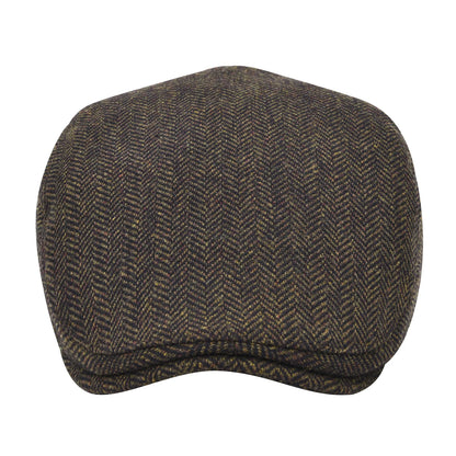 STARANCE Herren Flat Cap Wool Tweed Driving Irish Gatsby Cabbie Golf Vintage Newsboy Hat So ist Leben