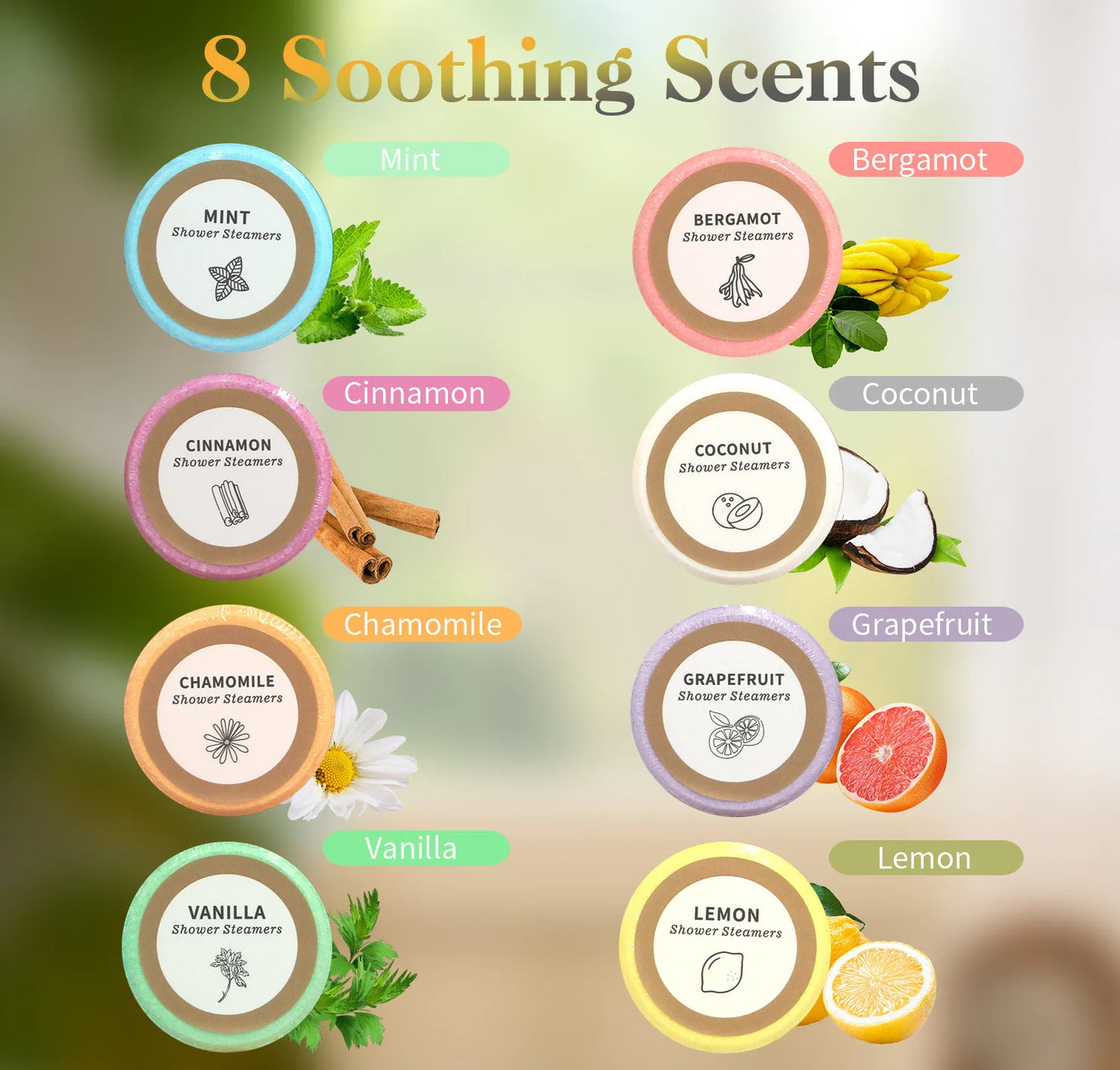 8-teiliges Badesalz-Tabletten-Set, natürliches, entspannendes Spa-Badesalz für die Badewanne, Körperpflege, geeignet für Frauen und Männer, Zuhause & Hotel So ist Leben