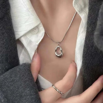 Kpop Mode einfache Stern Herz Wasser tropfen Anhänger Halsreif Schlüsselbein Kette Halskette Hals Schmuck Frauen Männer ästhetisch 2k Accessoires So ist Leben