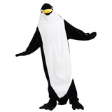 Neue Pinguin Plüsch einteilige Pyjamas Flanell Cartoon einteilige Pyjamas Halloween Tier Leistung Hause Kleidung So ist Leben