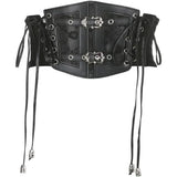 Sup-Coente Goth Taillenkorsettgürtel für Damen Gothic Punk Alt Emo Fashion So ist Leben