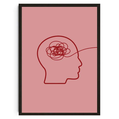 Leinwand Poster Zitate Drucke Wandbild für Therapie Büro Dekor - So ist Leben