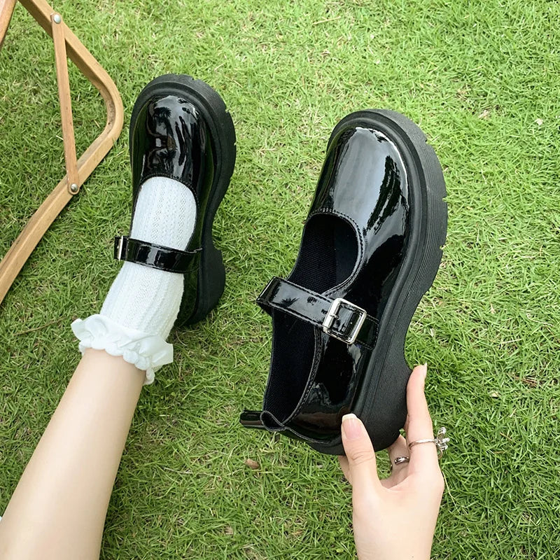 Frauen Luxus Perlen Mary Jane Leder Schuhe Frühling/Herbst Mode Bequeme Elegante Flache Schwarz Wanderschuhe Zapatos Mujer So ist Leben