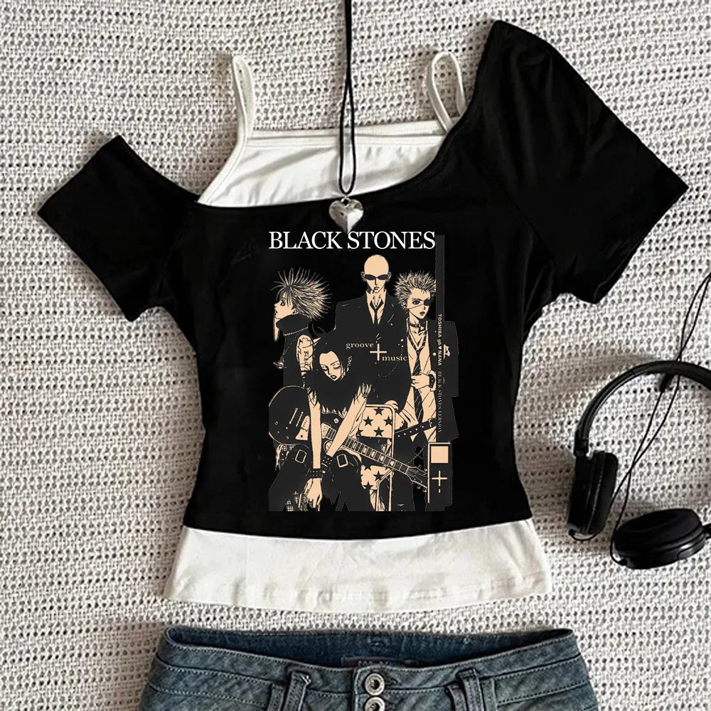 Y2k Nana Osaki Grafik T Shirts Casual Harajuku Streetwear Japanische Kleidung Mode Rock Punk Ärmellose Tanks Camis So ist Leben
