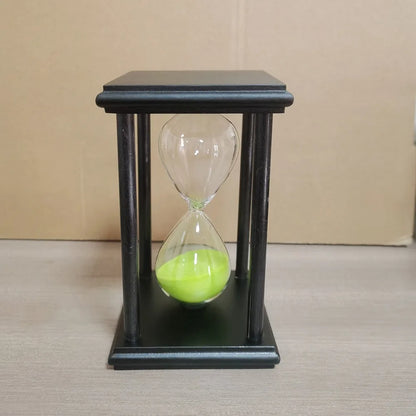 60/30 Minuten Sanduhr Sanduhr Vintage Sanduhr Schwarz Holz Sanduhr Timer für Zuhause Desktop Klassenzimmer Wohnzimmer Dekor So ist Leben