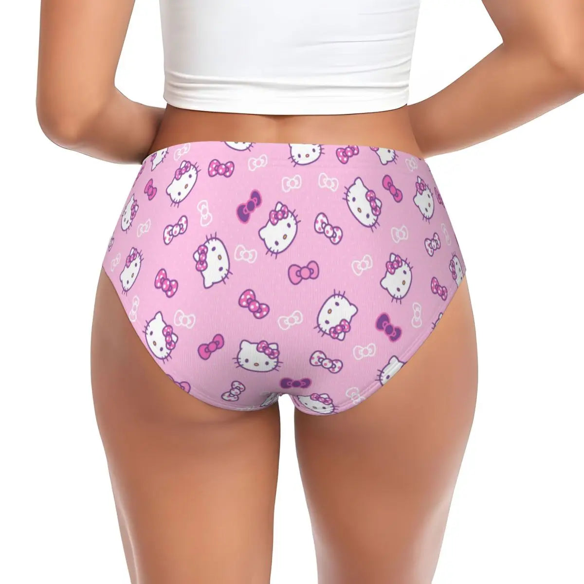 Hello‑Kitty Slip mit mittelhoher Form im Sanrio Stil