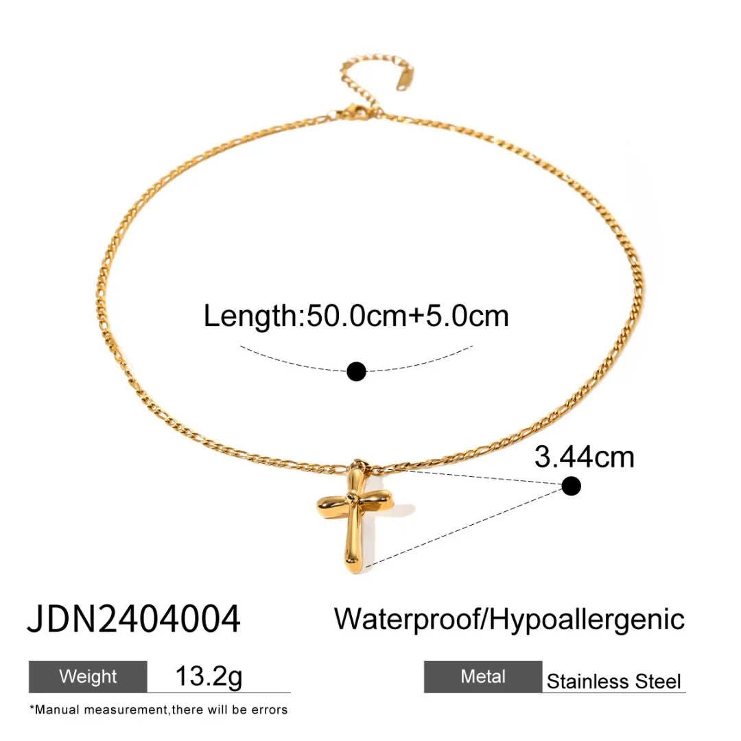 Youthway Elegant Pearl Necklace For Women 18K Gold Plated Stainless Steel Cross Star Heart Pendant Necklace Fashion Jewelry Gift So ist Leben