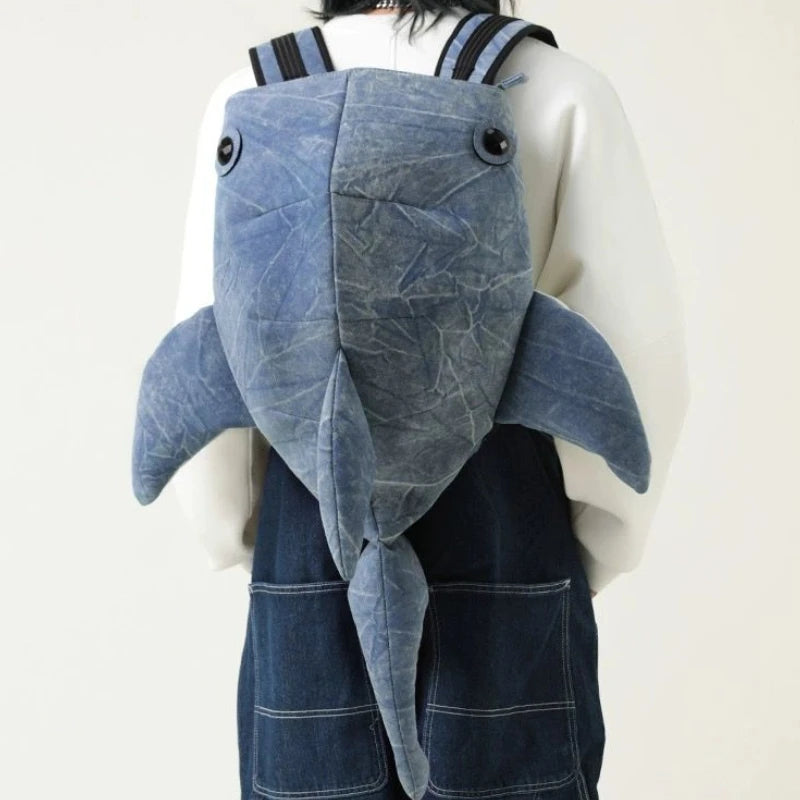 Walhai Rucksack Y2K – Kreativer Cartoon‑Style & Alltagstasche - So ist Leben