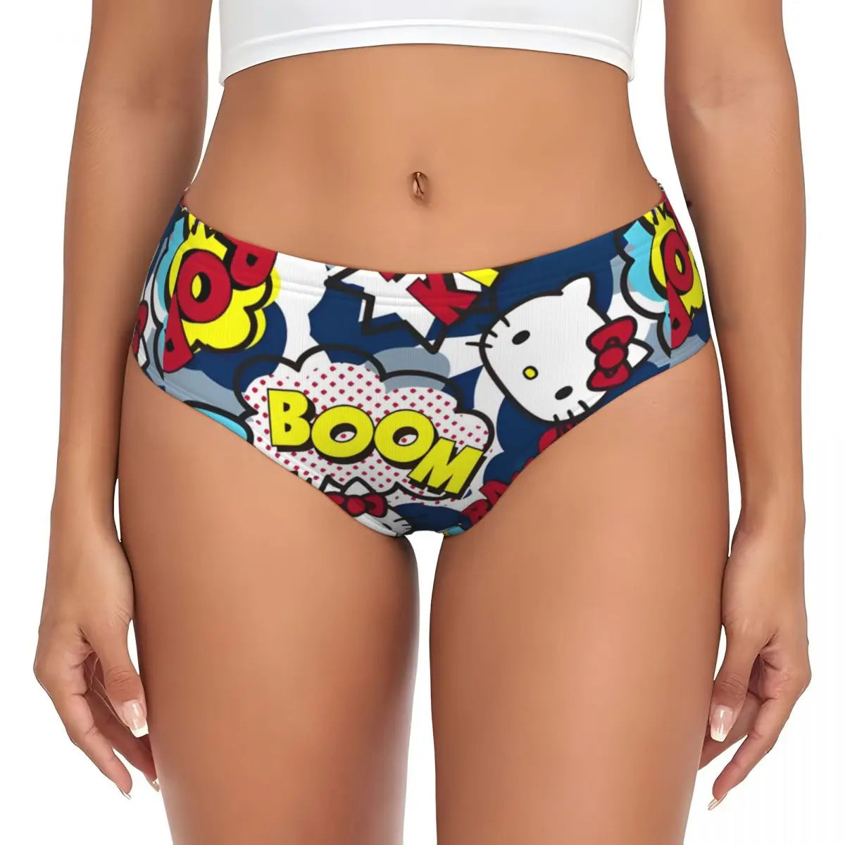 Hello‑Kitty Slip mit mittelhoher Form im Sanrio Stil