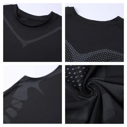 Herren-Kompressions-Tanktop für Herren, Fitnessstudio, ärmellos, schnell trocknend, Sportbekleidung, für Herren, Fitness, Bodybuilding, Weste, Workout, Muskel-Top So ist Leben