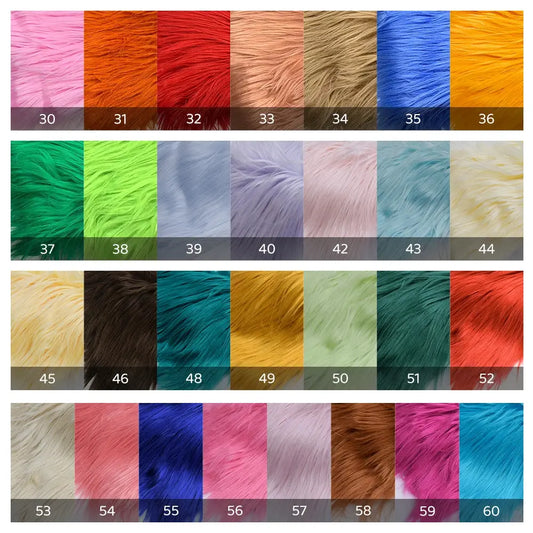 Diverse Farben Faux Pelz Stoff 25x45 cm 8 cm - So ist Leben