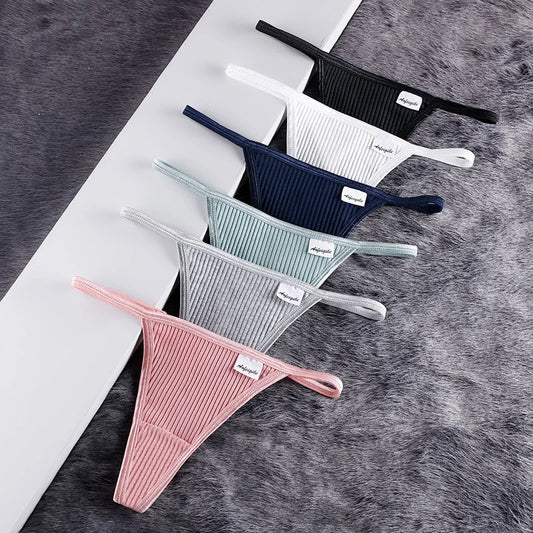Baumwolle sexy Tanga Frauen niedrige Taille bequeme Bikini Unterwäsche atmungsaktive Mädchen Slips Höschen G-String Dessous Damen So ist Leben