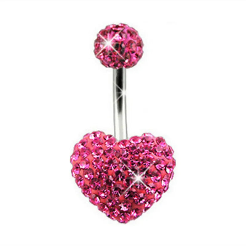 Herzförmiger Nabelring Ornament Wassertropfen 14G Bauchnabelpiercing Langhantel Anhänger Bauch Nombril Piercing Damenschmuck So ist Leben