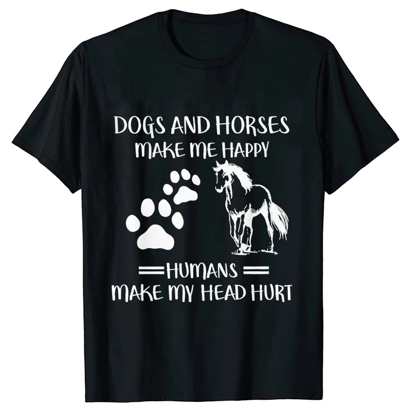 New Fashion Men Women T Shirt Horse Heartbeat Design Adults Children's Clothing Fashion Harajuku Horse Lover Tee T-Shirt Gifts So ist Leben
