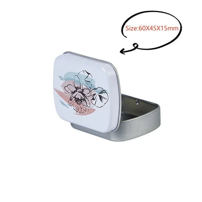 Neue quadratische Blech-Aufbewahrungsboxen Kleine Metall-Aufbewahrungsbox Silber Schmuck Schlüssel Münzen Metallbox Blechdose Hochzeit Süßigkeiten Aufbewahrungsdose So ist Leben