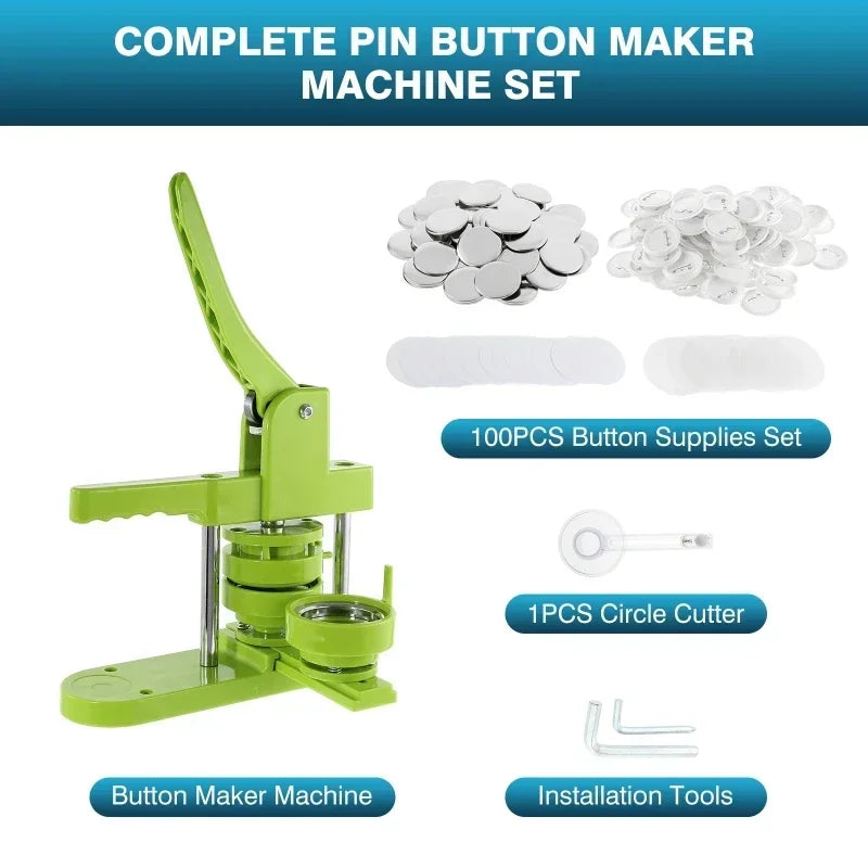 Button Badge Maker Formen DIY Pin Button Maker Pressmaschine Teile Abzeichen Punch Press Formen für Button Maker der Serie DC108 So ist Leben