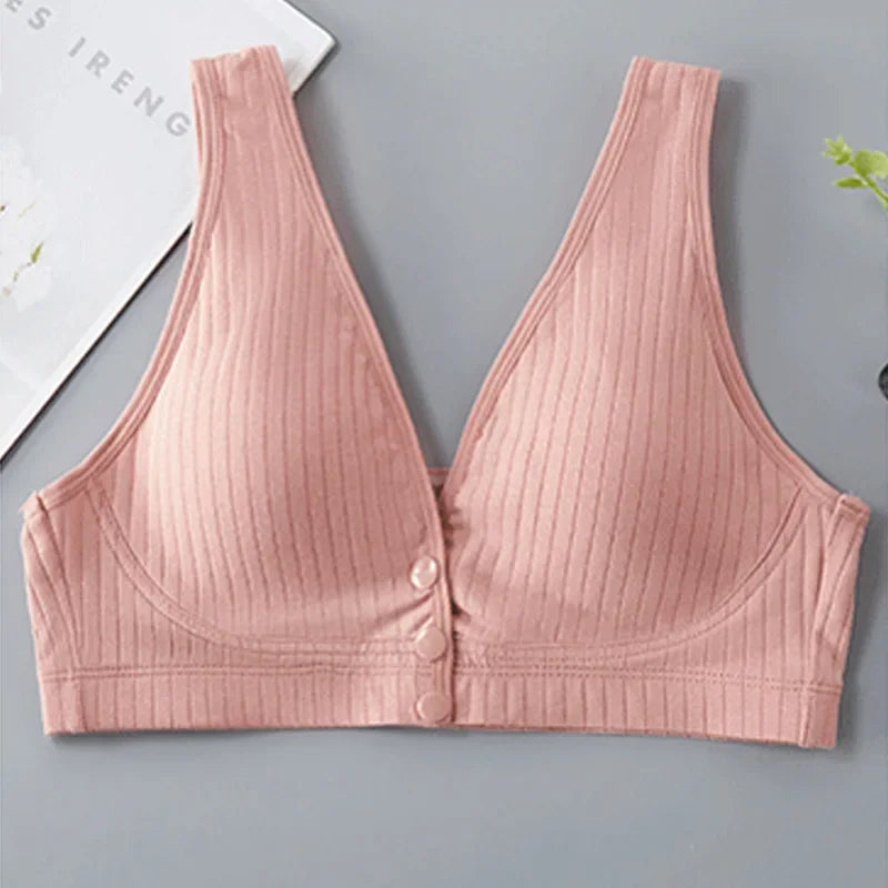 Damen Still-BH aus reiner Baumwolle, Umstandsunterwäsche, große Größen, Bralette, gerafftes Crop-Top So ist Leben