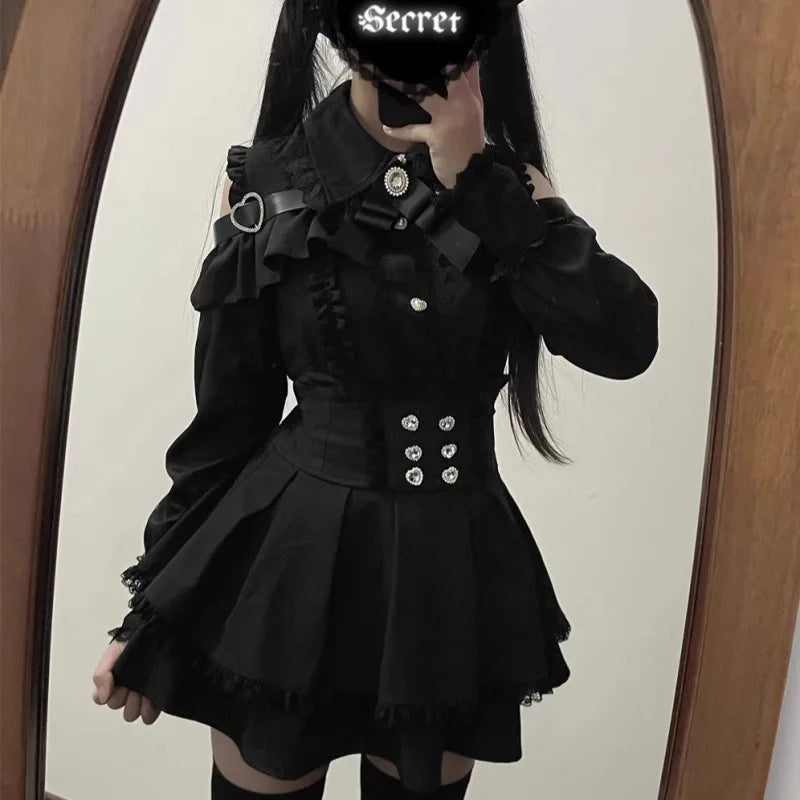 Lolita Set mit Oberteil und Faltenrock - So ist Leben