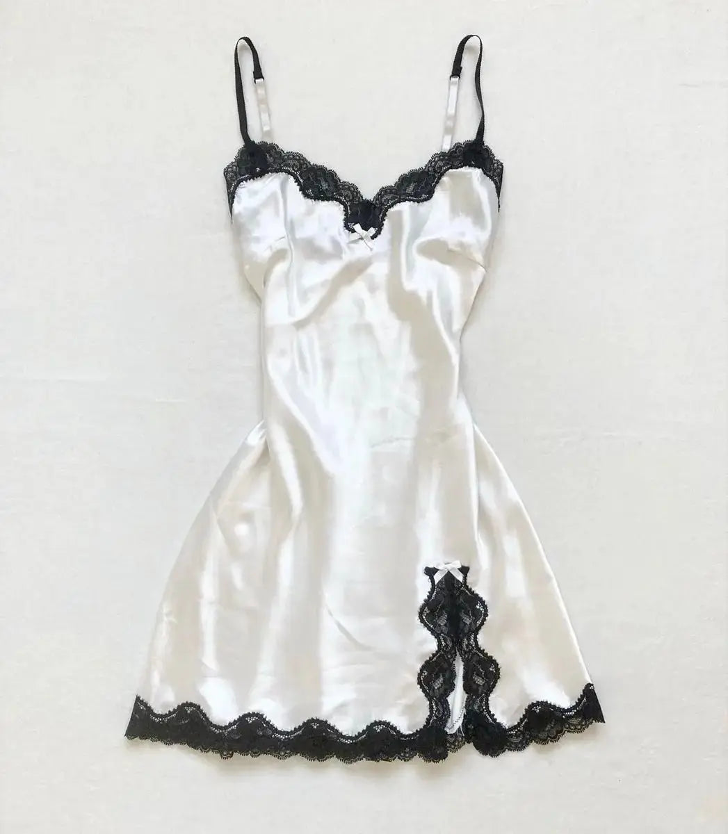 Casual frauen Kleid Sommer Streetwear Bogen nette Spitze Grunge vintage Harajuku Emo Mädchen Schlank Sexy Mode frauen hosenträger rock So ist Leben