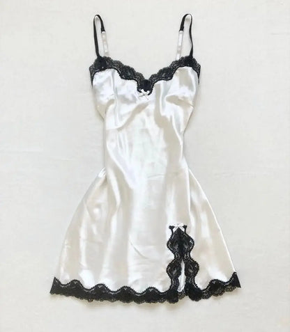 Casual frauen Kleid Sommer Streetwear Bogen nette Spitze Grunge vintage Harajuku Emo Mädchen Schlank Sexy Mode frauen hosenträger rock So ist Leben
