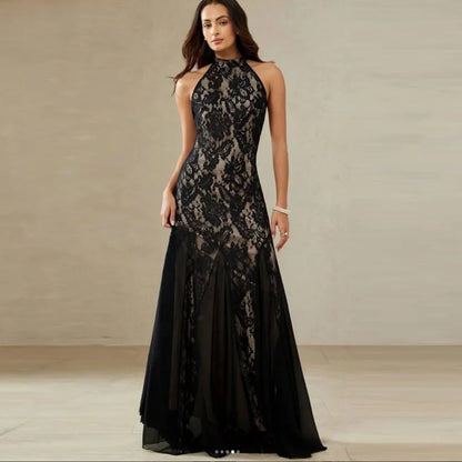 Luxuriöse schwarze Spitzen-Abschlussballkleider, modisches, formelles Abendkleid im Meerjungfrau-Stil, hochwertige, maßgeschneiderte bodenlange Ballkleider So ist Leben