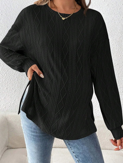 Umstandskleidung für Schwangere, Schwangerschaftskleidung, Rundhals-Langarmshirt für Schwangere, bequemes T-Shirt So ist Leben