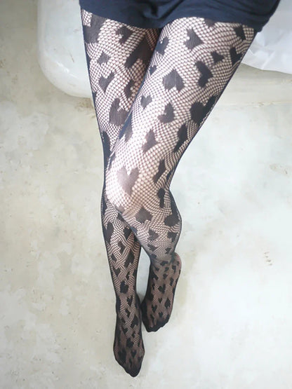 Gothic Leggings mit floralem Muster - So ist Leben