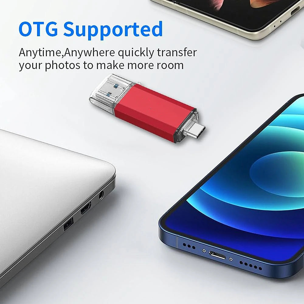2TB OTG USB-Stick USB 3.0 Typ C für iPhone iPad 1TB 512GB 256GB Pendrive Samsung Huawei Xiaomi Android Laptop Speicherstick So ist Leben