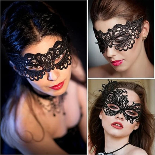 Mordarli Maskerade-Maske für Frauen, Spitzen-Augenmaske für Halloween, Kostüm, Party, Maskerade-Maske für Frauen So ist Leben