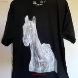 OFFIZIELLES Beyoncé Renaissance Tour No Skips Horse 2023 Herren-T-Shirt in Schwarz, XL, Vintage-Waschung, modische, weiche Streetwear, leicht gewellt So ist Leben